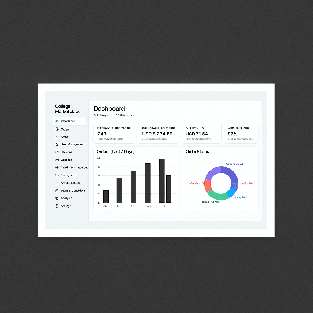 Marketplace Admin Dashboard