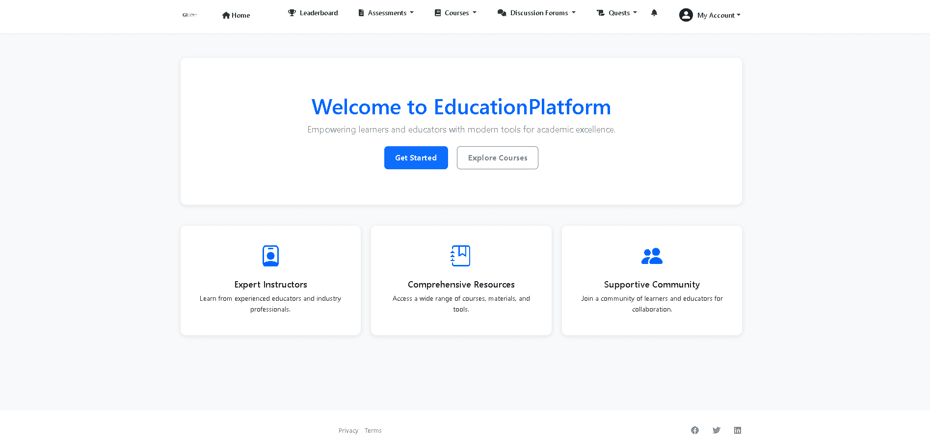 ASP.NET Core Educational Platform